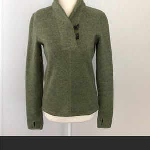 The North Face Heathered Green Pullover